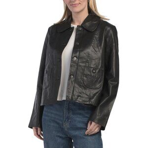 BOD & CHRISTENSEN Black Leather Marley Jacket